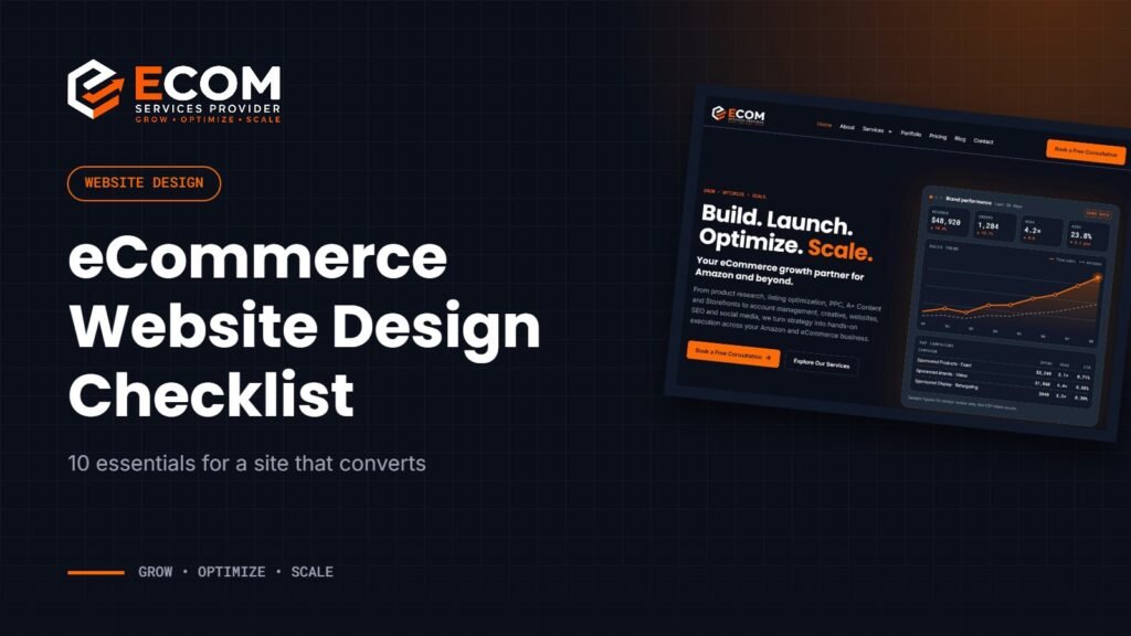 eCommerce website design checklist: 10 essentials