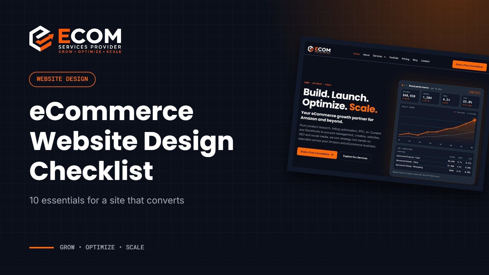 eCommerce website design checklist: 10 essentials